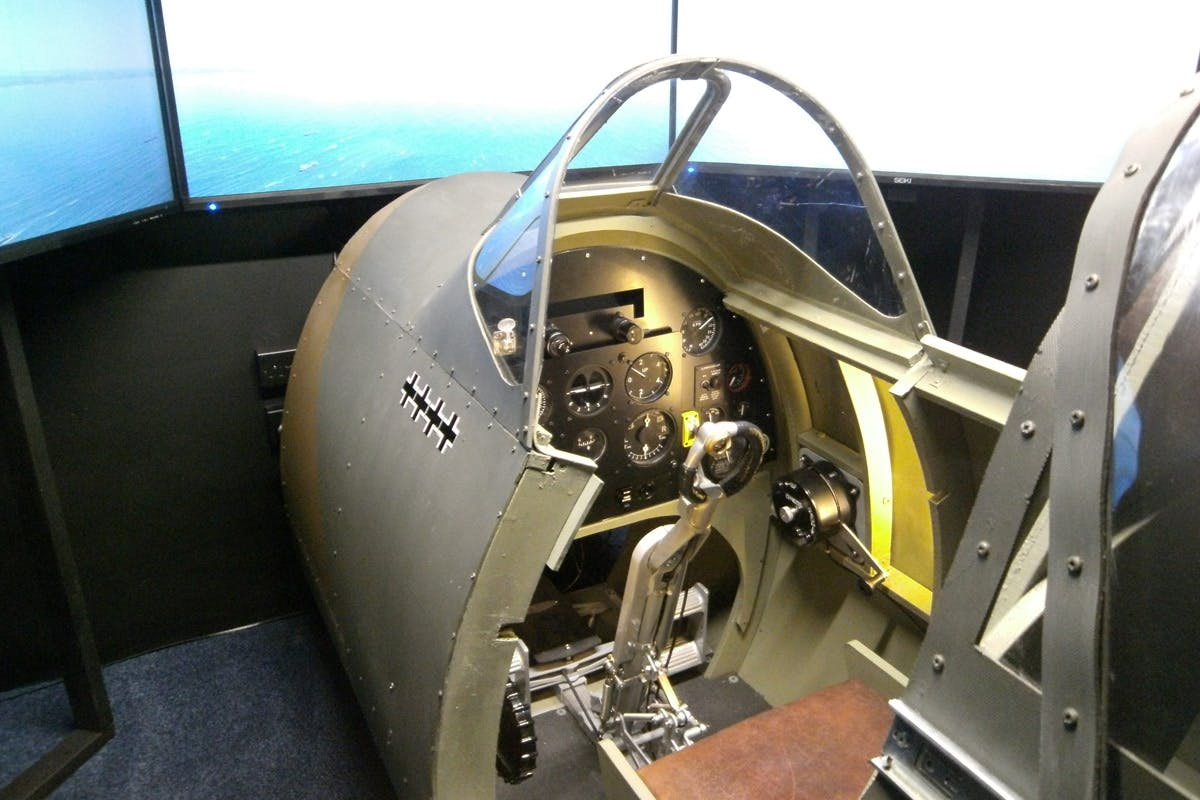 spitfire cockpit simulator