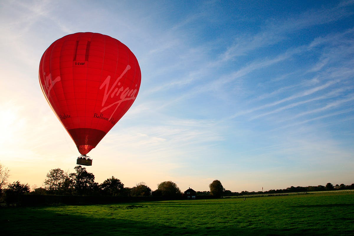 Weekday Sunrise Virgin Hot Air Balloon Flight for One.