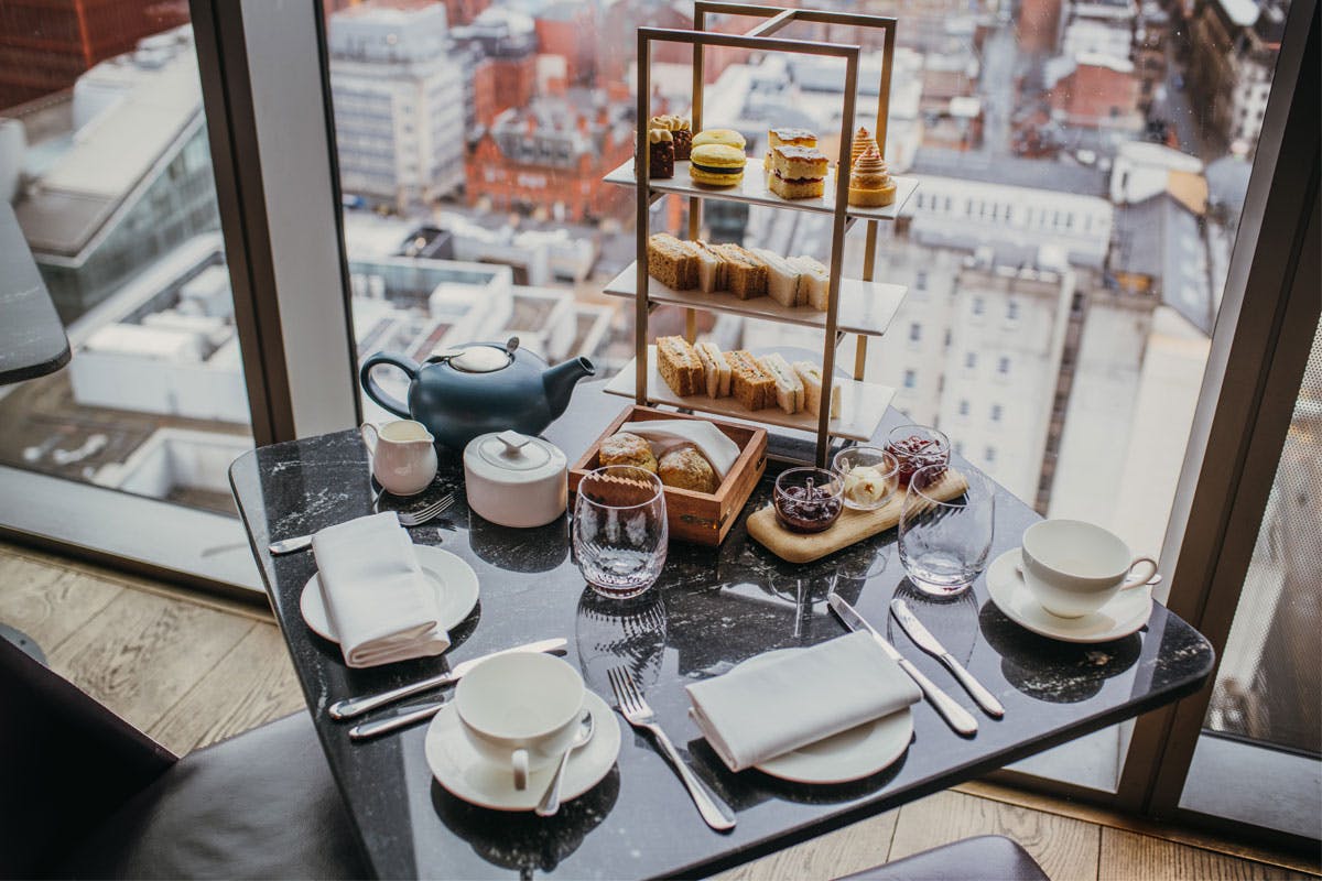 Afternoon Tea for Two at 20 Stories Rooftop Restaurant, Manchester