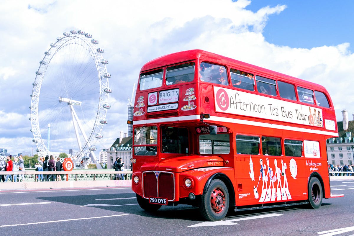 B Bakery London Vintage Afternoon Tea Bus Tour for Two