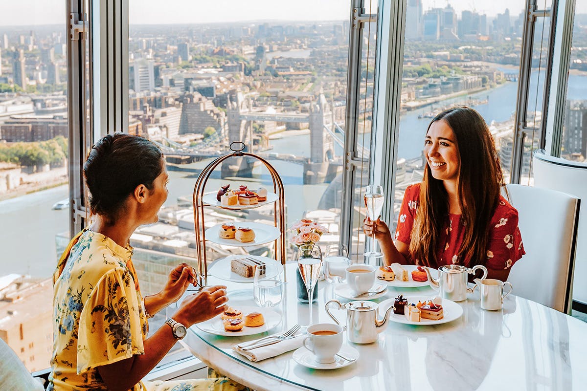 Champagne Afternoon Tea at the 5* Luxury Shangri-La Hotel with Entry to the View from The Shard for Two
