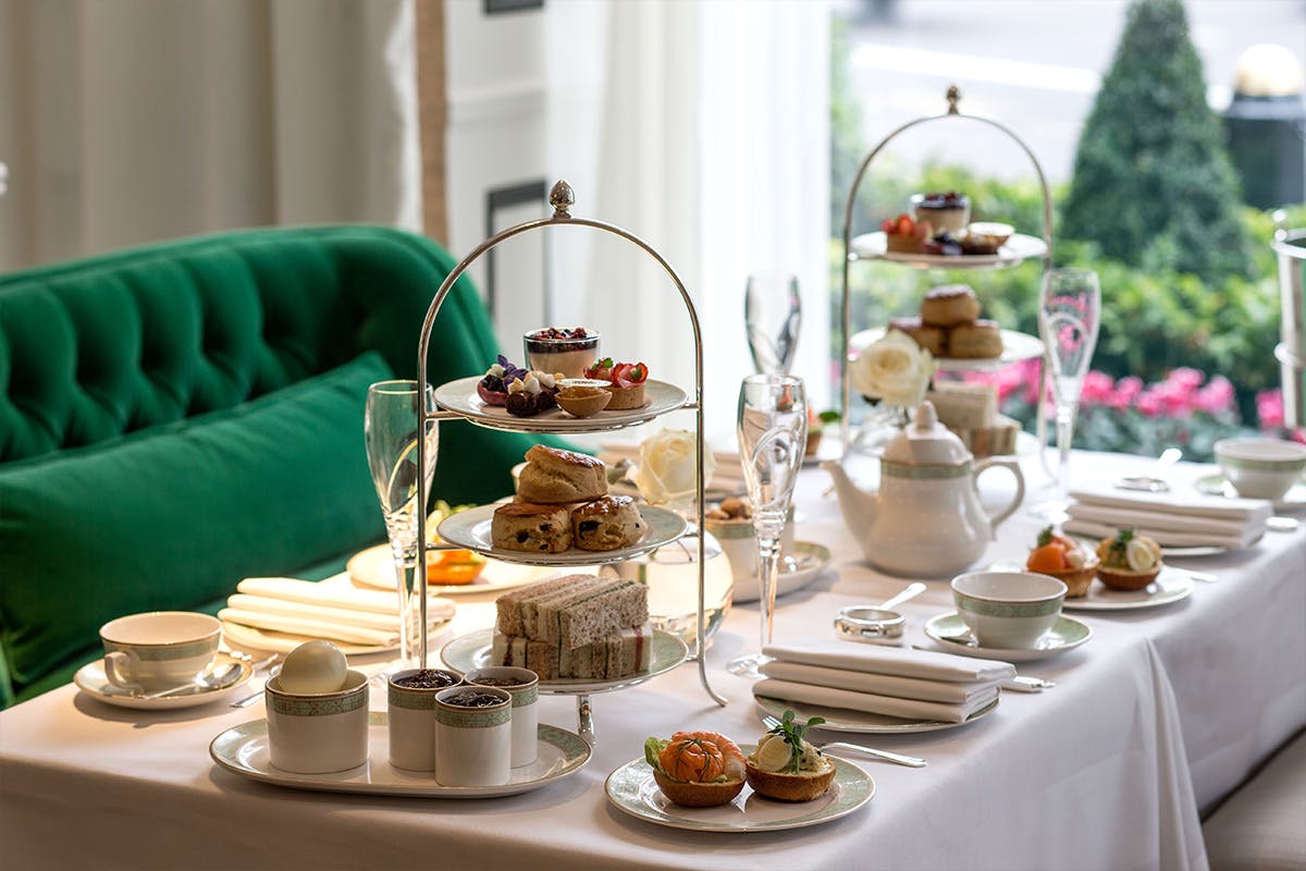 Champagne Afternoon Tea for Two at The Park Room at the Luxury 5* Grosvenor House Hotel