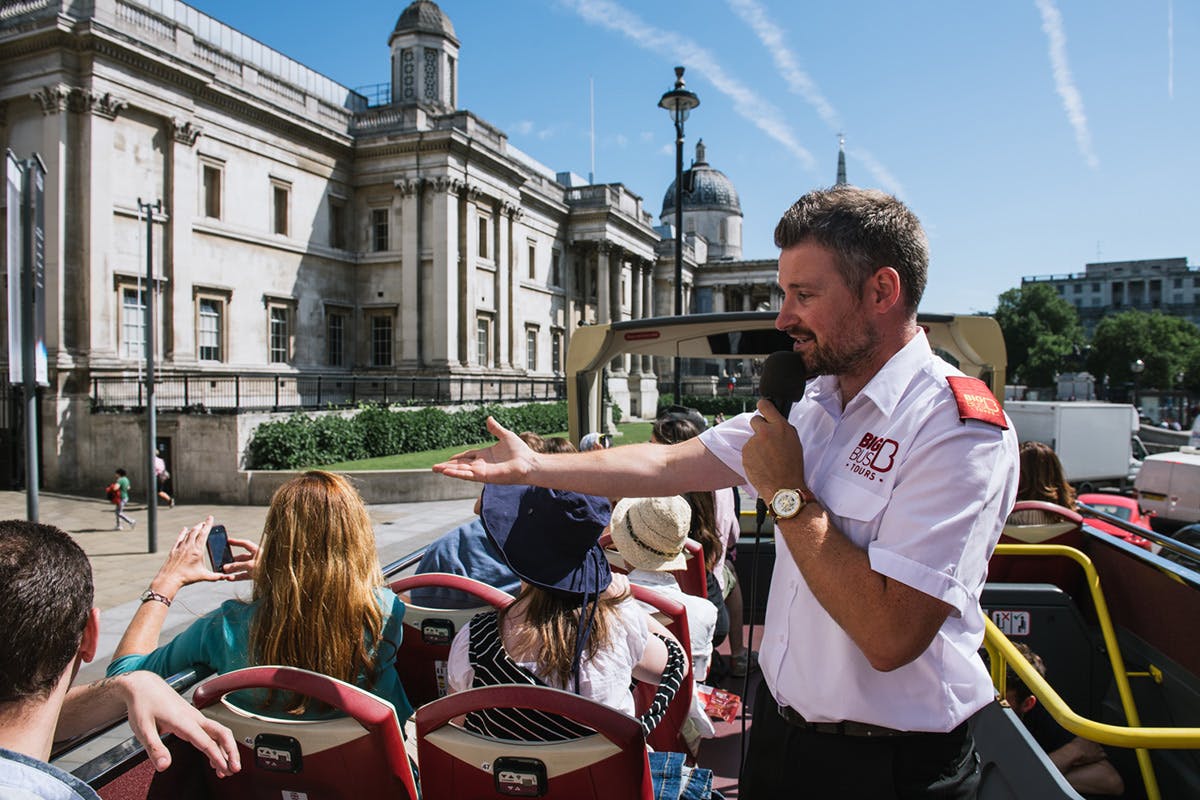 Explore London with Hop On Hop Off Sightseeing Bus Tour and River Cruise for a family of Four