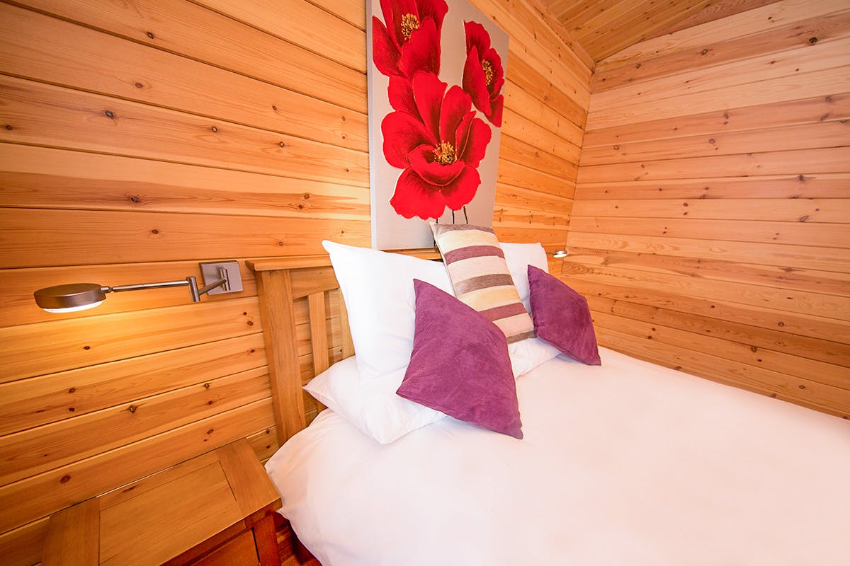 Four Night Somerset Log Cabin Escape for Two at Wall Eden Farm