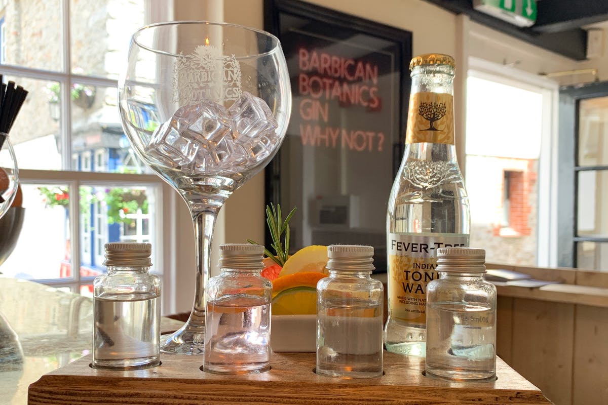 Gin Flight SelfGuided Tasting at Barbican Botanics Gin Room for Two
