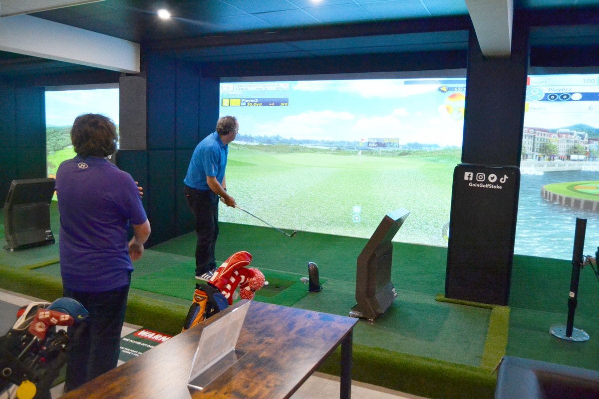 Indoor Virtual Golf Experience with Refreshments for Two