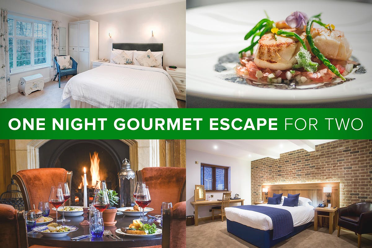 One Night Gourmet Hotel Escape for Two
