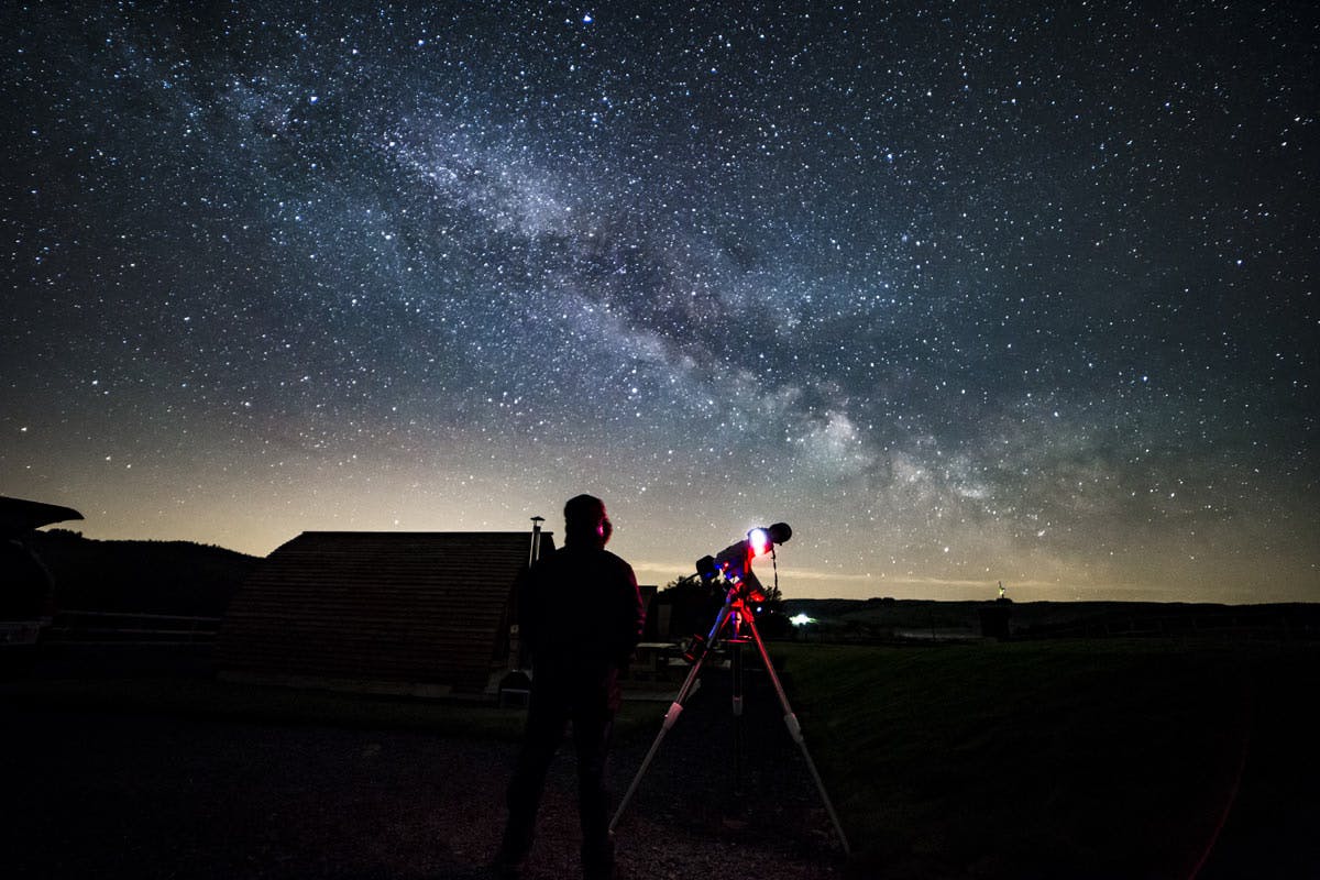 Night stargazing sky bacheca scegli una da