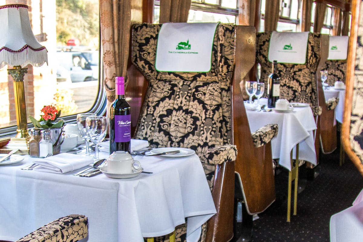 Steam Train Experience with Pullman Style Onboard Dining for Two with The Steam Dreams Rail Coo