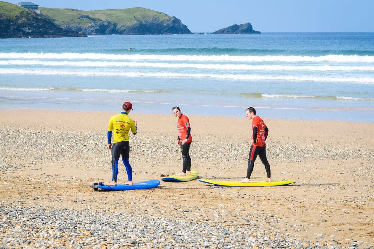 Taster Surf Lesson for Two at Newquay Surf School