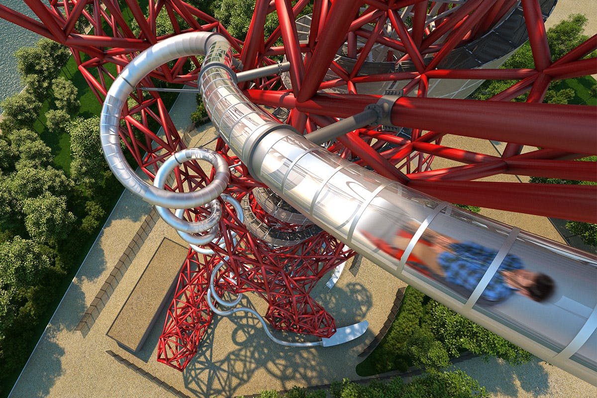 The Slide at The ArcelorMittal Orbit for Two with a Bottle of Prosecco