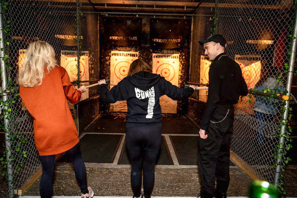 Urban Axe Throwing for Two at Whistle Punks, Manchester or Bristol