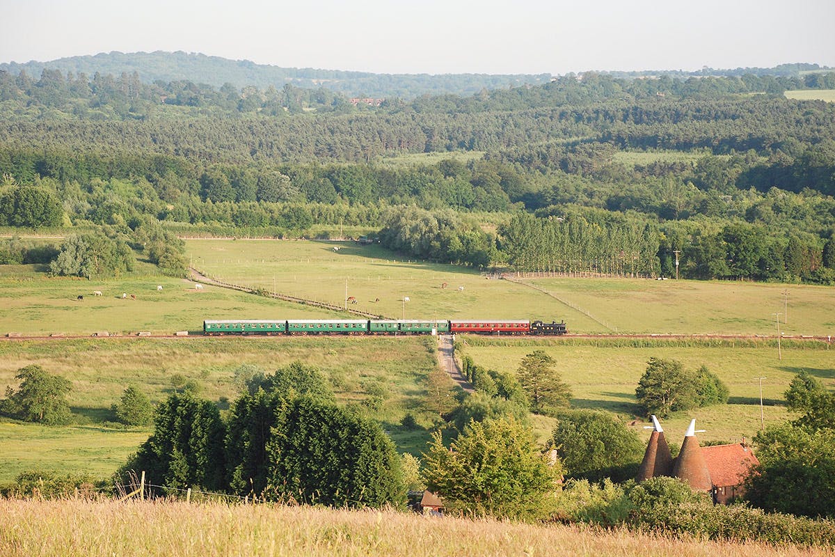 Vintage Steam Train Trip and Traditional Sunday Lunch with Wine for Two