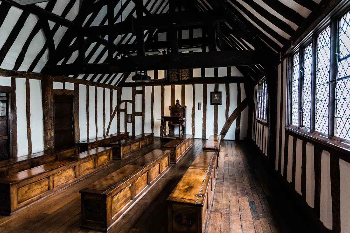 Visit to Shakespeare's Schoolroom and Guildhall for Two