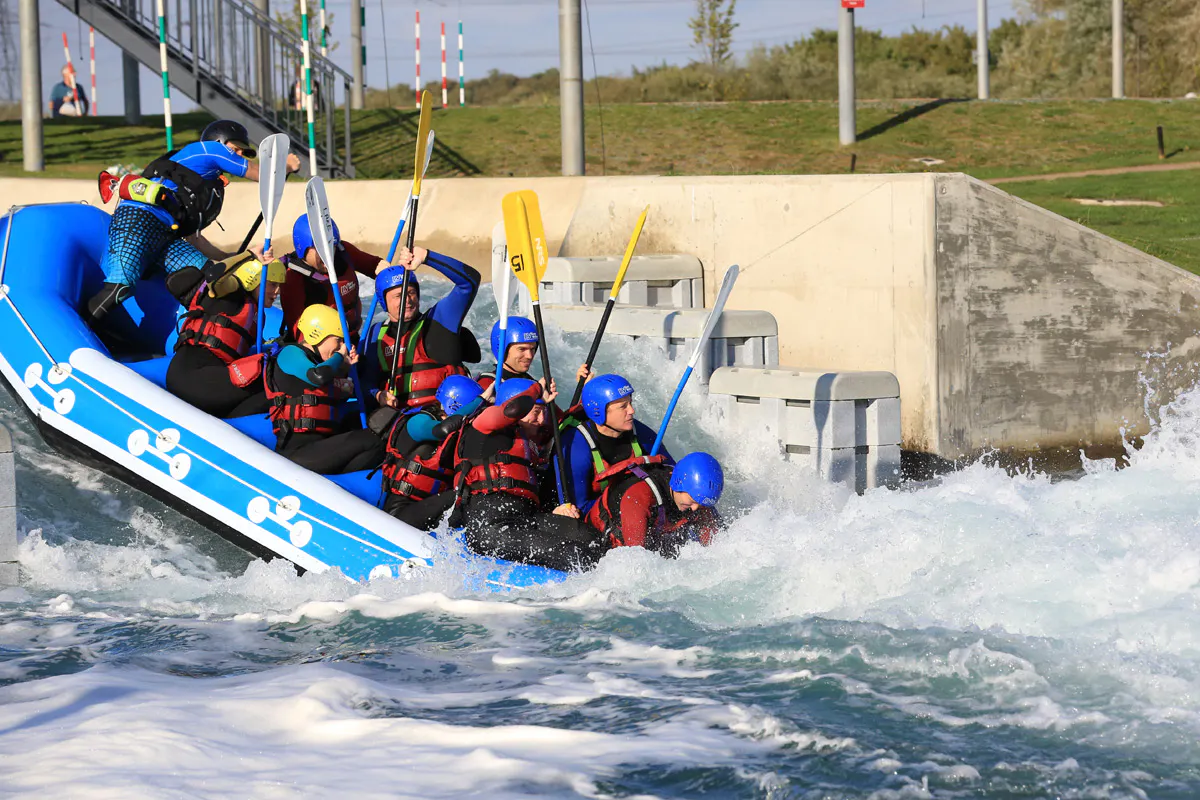 White Water Rafting on Olympic Course with Olympic Champion Etienne Stott