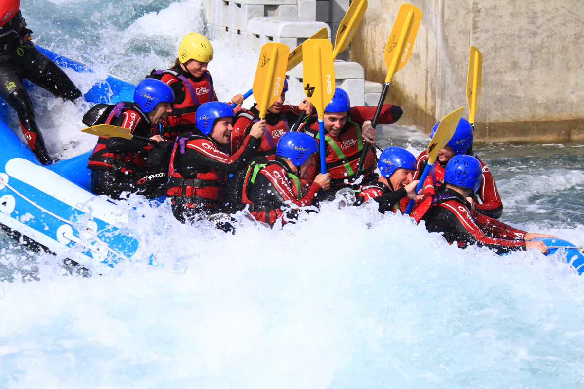 White Water Rafting on Olympic Course with Olympic Champion Etienne Stott