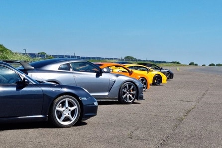 Blind Adapted Double Supercar Driving Blast with Photo