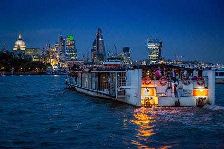 Bateaux Five Course a la Carte Thames Dinner Cruise with Free Flowing Wine for Two