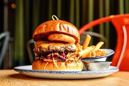 Burger and Beer for Two at Revolution Bars