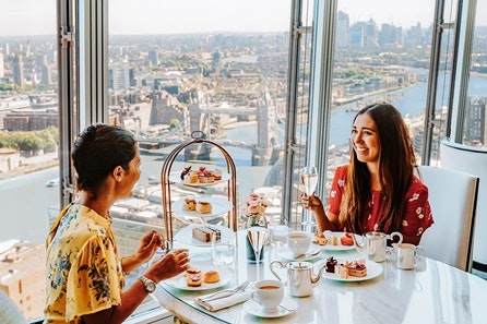 Champagne Skyline Afternoon Tea for Two at the 5* Luxury Shangri-La The Shard, London
