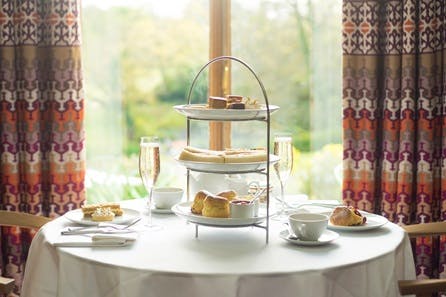Champagne Afternoon Tea for Two at the Luxury Cowley Manor, Cotswolds