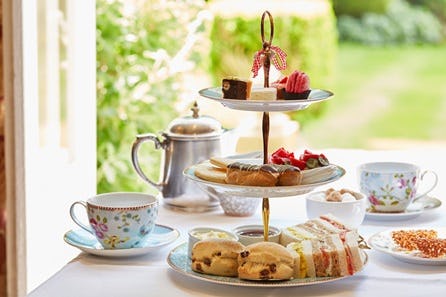 Champagne Afternoon Tea for Two at the Luxury Ockenden Manor Hotel