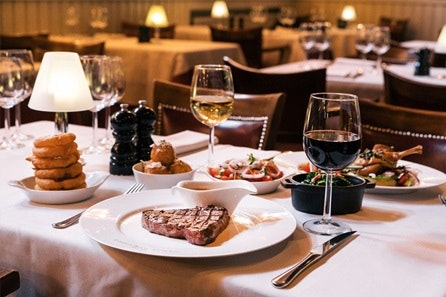 Complete Dining Experience with Wine for Two at Marco Pierre White's London Steakhouse Co