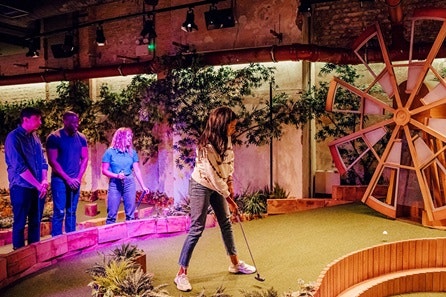 Crazy Golf, Food and Drink Experience at Swingers, The Crazy Golf Club for Two People