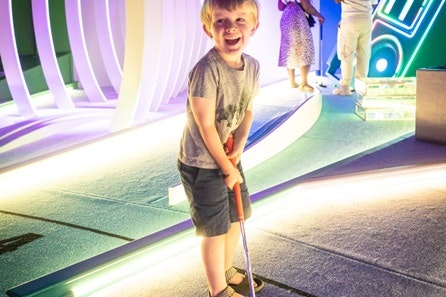 Family Crazy Golf Experience for Two Adults and Two Children at Pop Golf