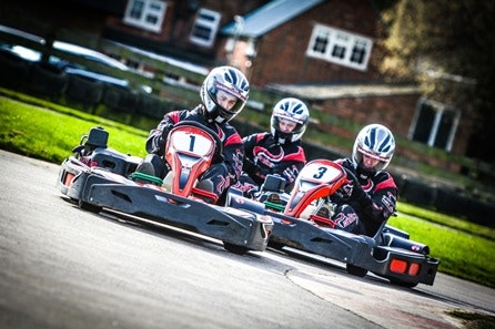 Family of Four Karting Experience with Lunch at Whilton Mill Outdoor Circuit