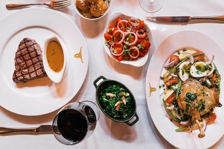 Five Course Gourmet Dinner with Cocktail for Two at Marco Pierre White's London Steakhouse Co