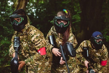 Forest Paintballing Day for Four with Pizza Hut Lunch