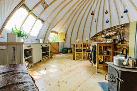 Four Night Midweek Break in a Luxury Persian Tent for up to Five at Penhein Glamping