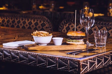 Game Burger, Fries and Cocktail for Two at London's Shaka Zulu