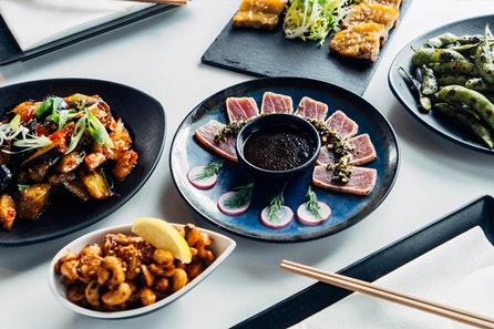 Interactive Pan-Asian Eight Dish Sharing Menu with Fizz for Two at inamo, London
