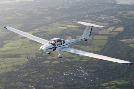 Motor Glider Flight Lesson over North Wales
