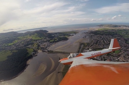 Motor Glider Flight of the Beautiful North Wales Coast