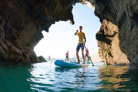 Stand-Up Paddleboard Lesson and Tour of Newquay Coastline for Four