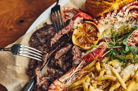 Surf & Turf Platter with Wine for Two at East 59th