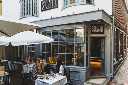 Three Course Meal for Two with a Bottle Of Wine at Socialite Restaurant and Bar, Brighton
