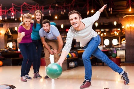 Three Games of Bowling with Meal and Drinks for Two at Disco Bowl