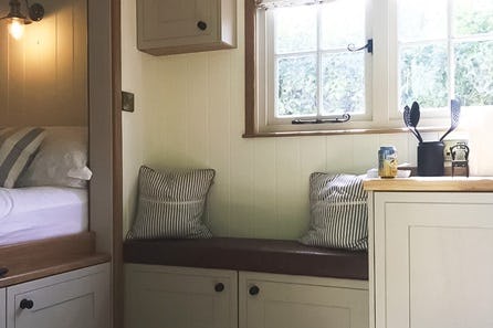 Three Night Weekday Luxury Shepherds Hut Stay for Two at New Lodge Farm, Rockingham Forest