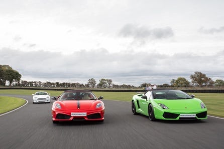 Triple Supercar Thrill plus High Speed Passenger Ride and Photo - Weekday