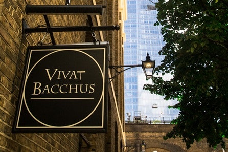 Two Course Dinner and Wine Flight for Two at London's Vivat Bacchus