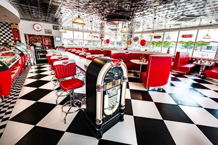 Two Course Meal with a Drink for Two at Big Moe's American Themed Diner