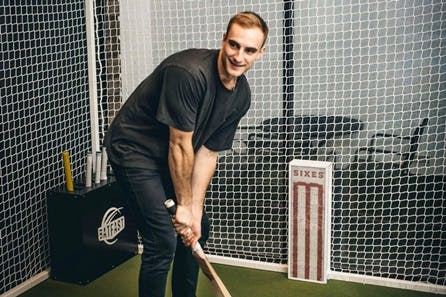 Two Hour Cricket Simulator Experience with Drinks and Dining Feast for Four