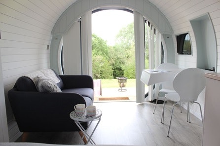 Two Night Luxury Glamping Pod Stay for Two at New Lodge Farm, Rockingham Forest