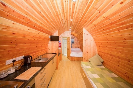 Winter Two Night Escape for Two in the Strawberry or Raspberry Glamping Pod at Wall Eden Farm