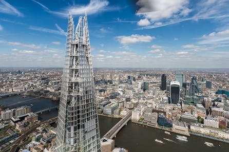 Visit to The View from The Shard and Six Course Tasting Menu and Sparkling Wine at The Swan Restaurant for Two
