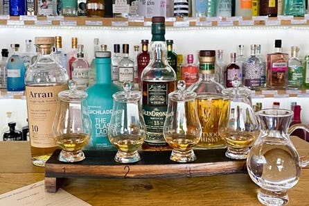 Whisky Flight Self-Guided Tasting at Barbican Botanics Gin Room